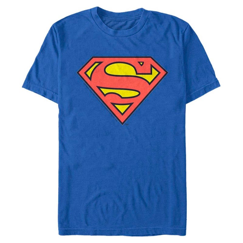 DC Comics Men's Superman Logo T-Shirt, 2X-Large, Royal